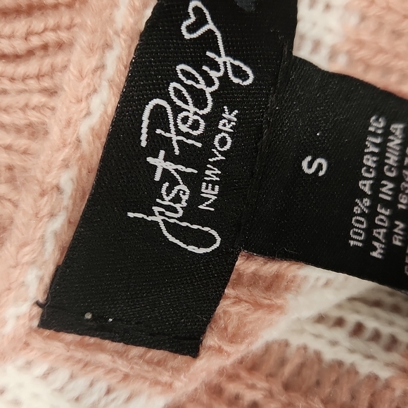 Just Polly New York Pink Check Sweater Vest - Picture 2 of 5